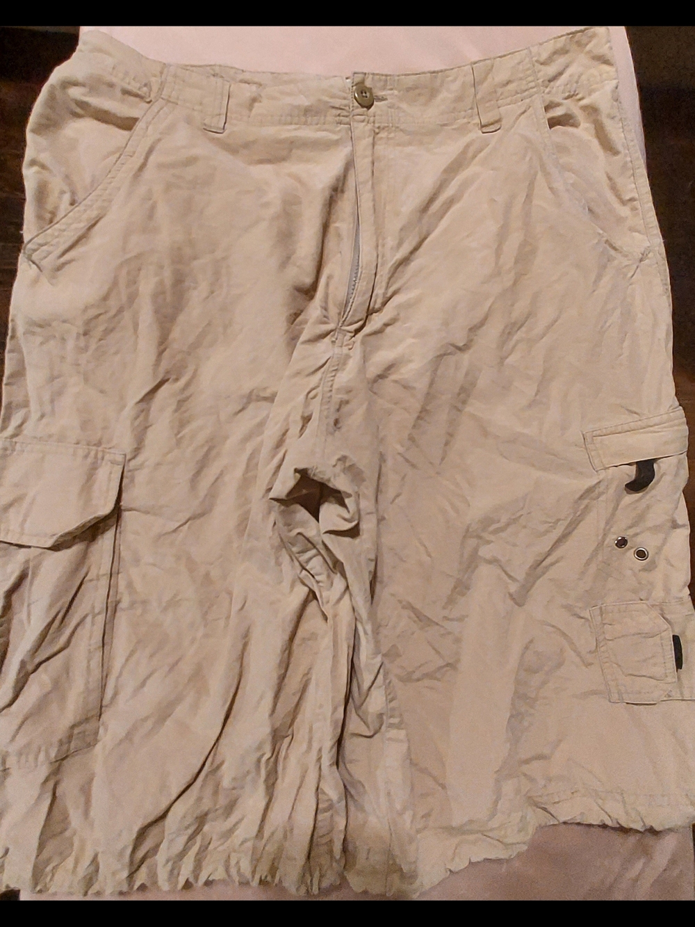 No Boundaries Tan Utility Shorts